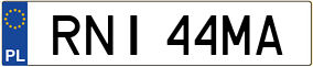 Trailer License Plate